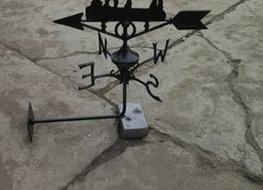 Horse weather vane -wall mount